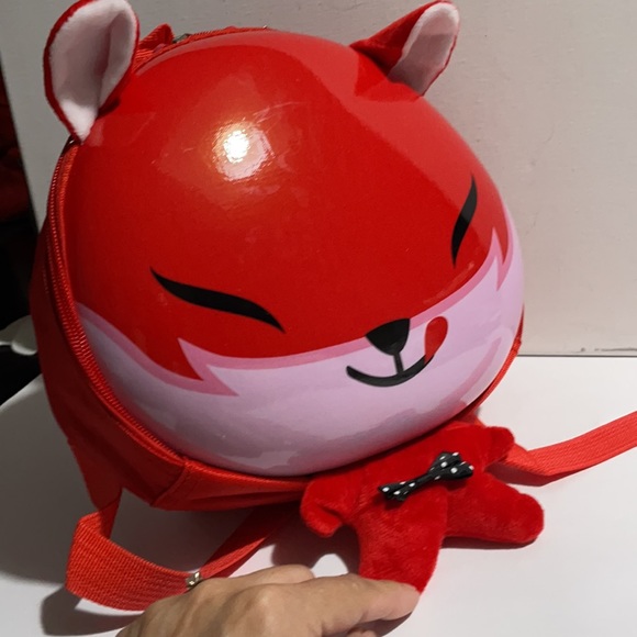 NWT BACKPACK CHILDREN SCHOOL BAG UNISEX FOX BABY RED. 9’x3’x10’in. - Picture 14 of 17